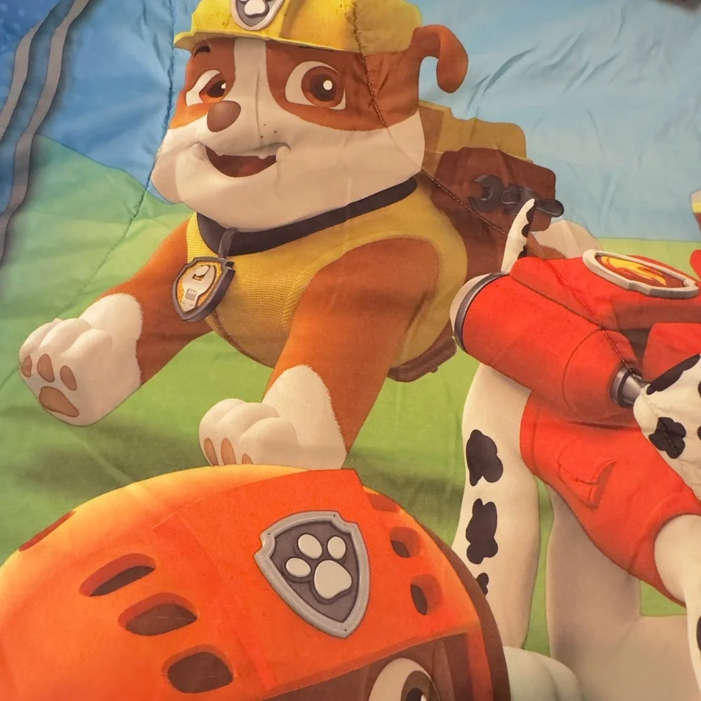 Paw Patrol Comforter Multi-Color Reversible Twin Bedding Chase Marshall Rubble